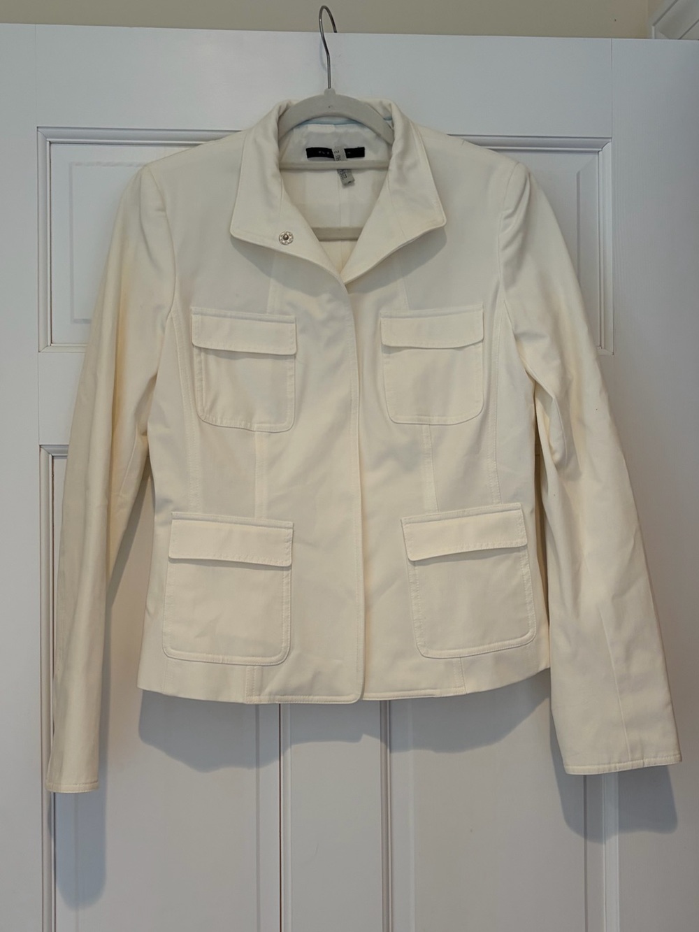 Elie Tahari Off-White Utility Jacket